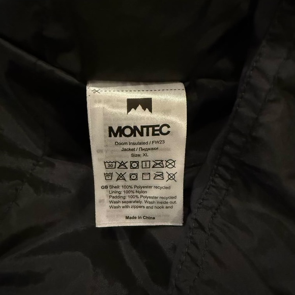 Montec Doom W Snowboard Ski Jacket Women Atlantic/Black XL US12 Side Zipper - Picture 9 of 12